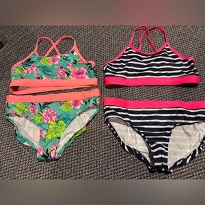 Lands’ End bikini swimsuits. Used 2x, like new! Sz girls 12.